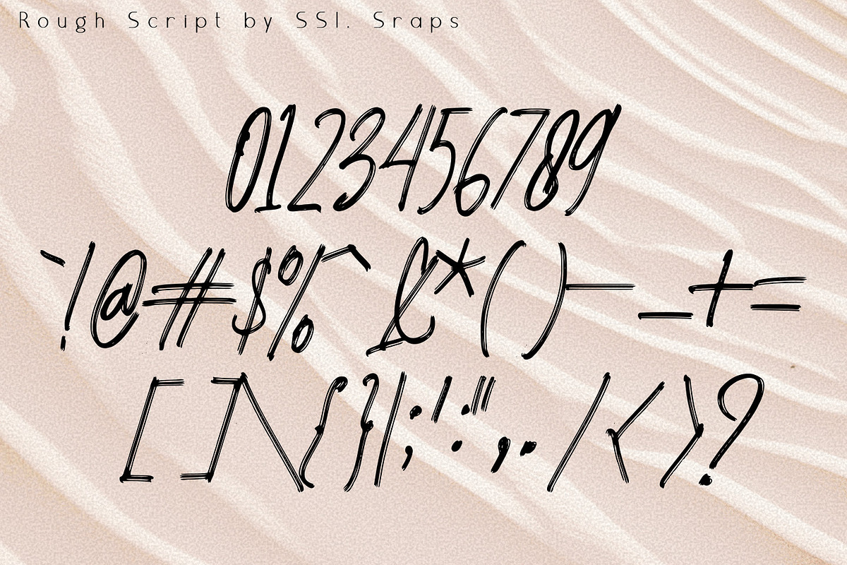 Bravest rough script font, a Script Font by SSI.Scraps (Photo 10 of 11)