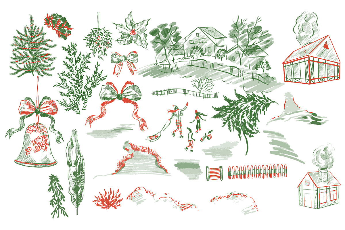 CHRISTMAS IN RED GREEN WHITE, an Object Graphic by Knopazyzy (Photo 15 of 15)