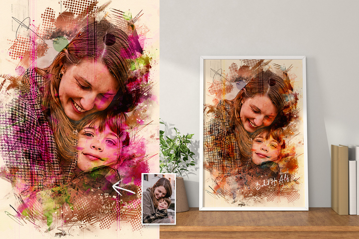 Portrait Photo Painting Effect PSD, a Brushes & More by zahidhossainalif (Photo 5 of 18)