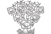 Outline cartoon kids illustration, an Illustration by Bubert Art (Thumbnail 6 of 33)