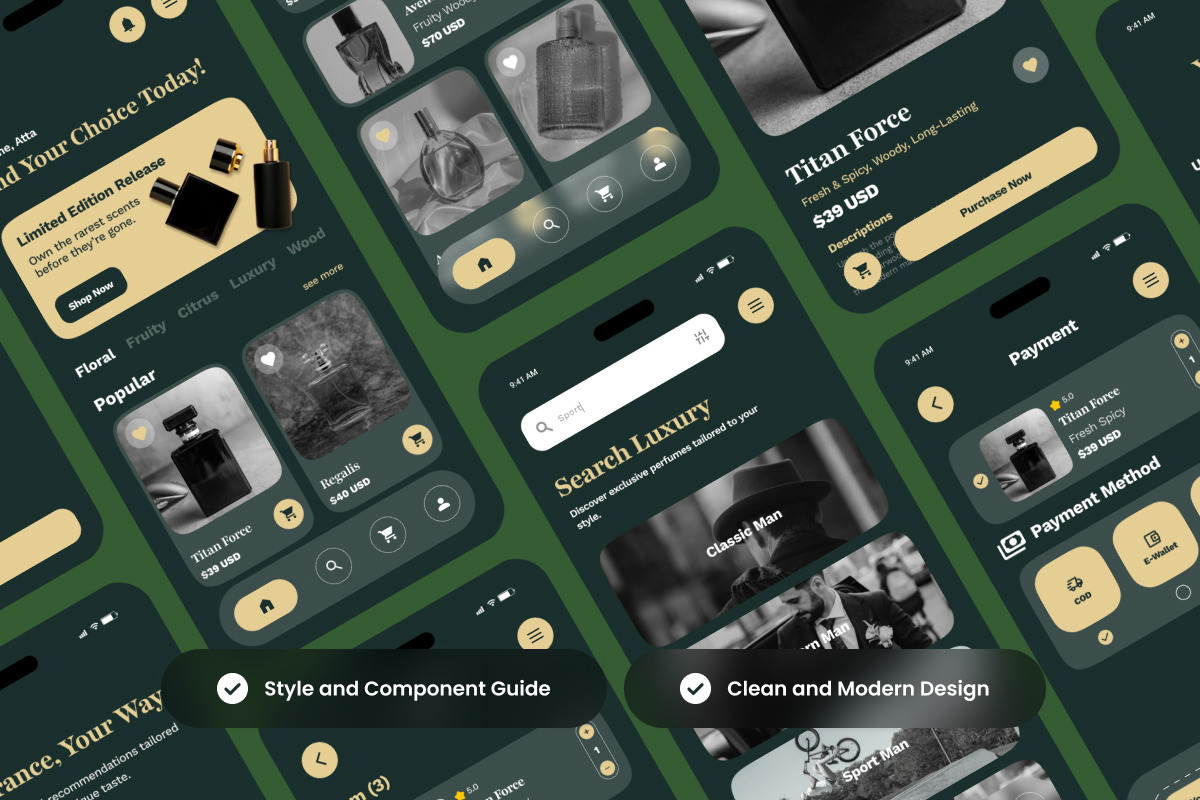 Vanguard - Fragrance Store App, an App Template by productype1 (Photo 3 of 5)