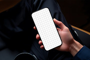 Hand Holding Smartphone Screen Mock, a Product Mockup by graphypix (Thumbnail 3 of 4)
