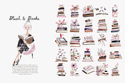 Blush Book Lover Clipart Bundle, a Decorative Illustration by Patishop Art (Thumbnail 11 of 14)