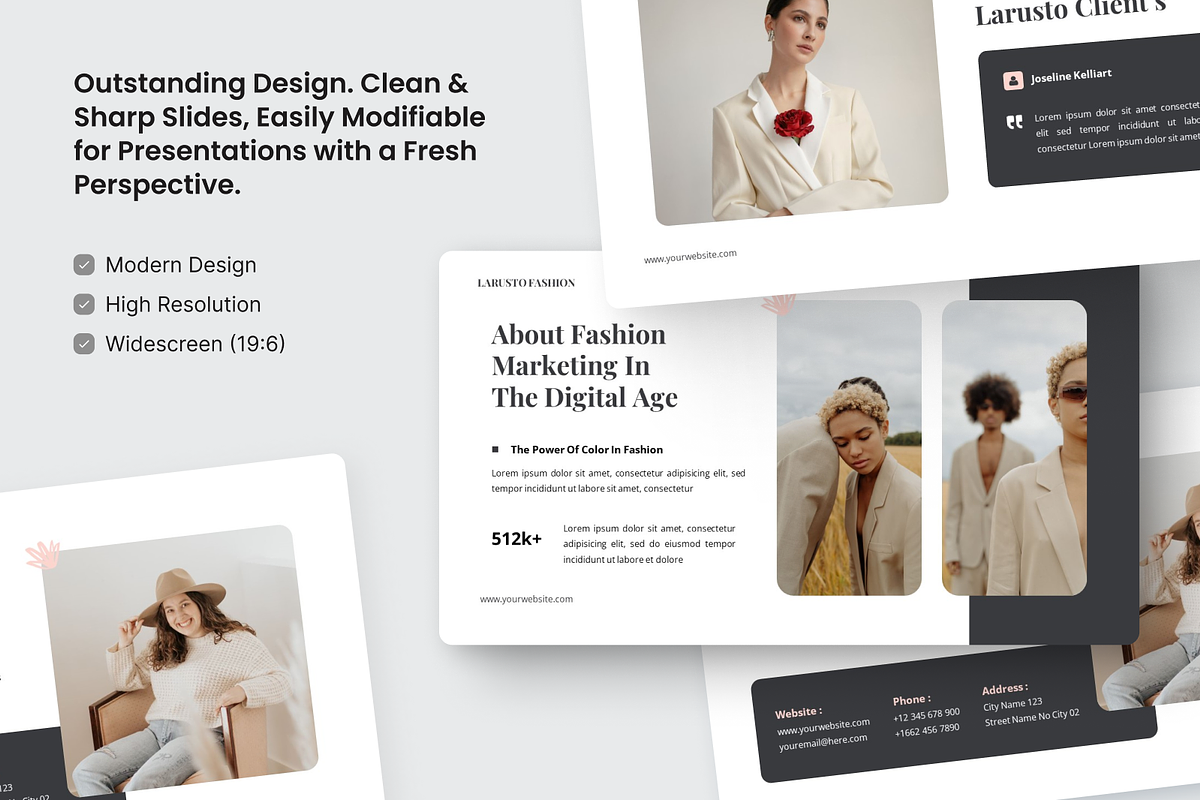 Larusto - Fashion Keynote, a Presentation Template by SquidPixey (Photo 3 of 6)