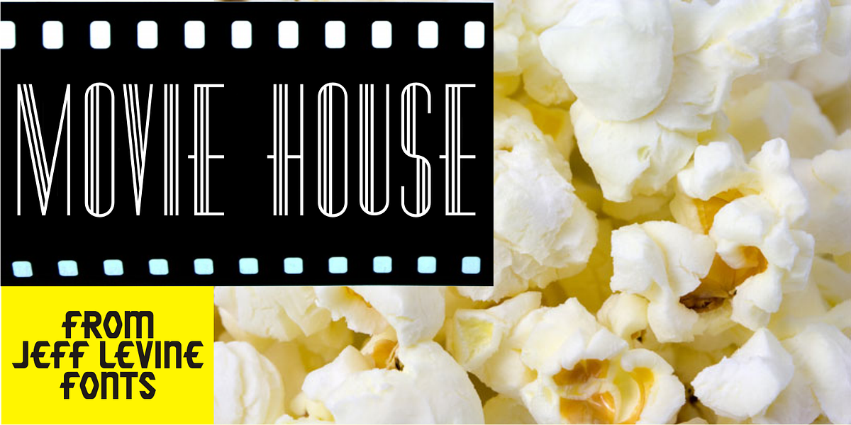 Movie House JNL, a Sans Serif Font by Jeff Levine Fonts