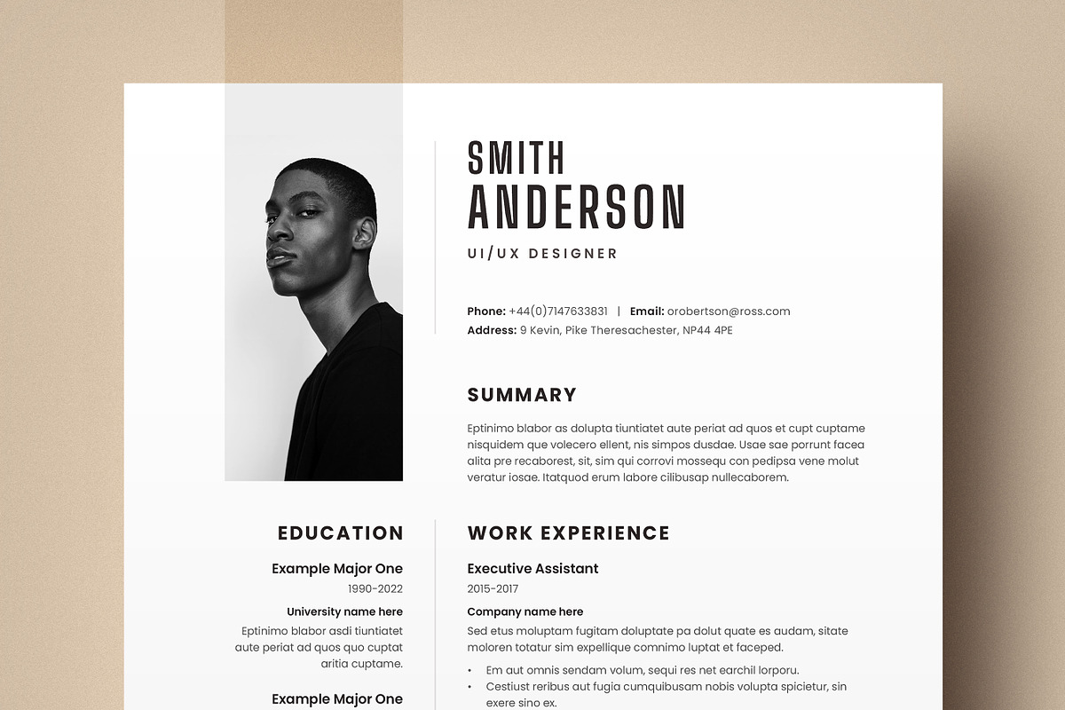 ATS Compatible Resume Template, a Resume Template by Niofix (Photo 1 of 6)