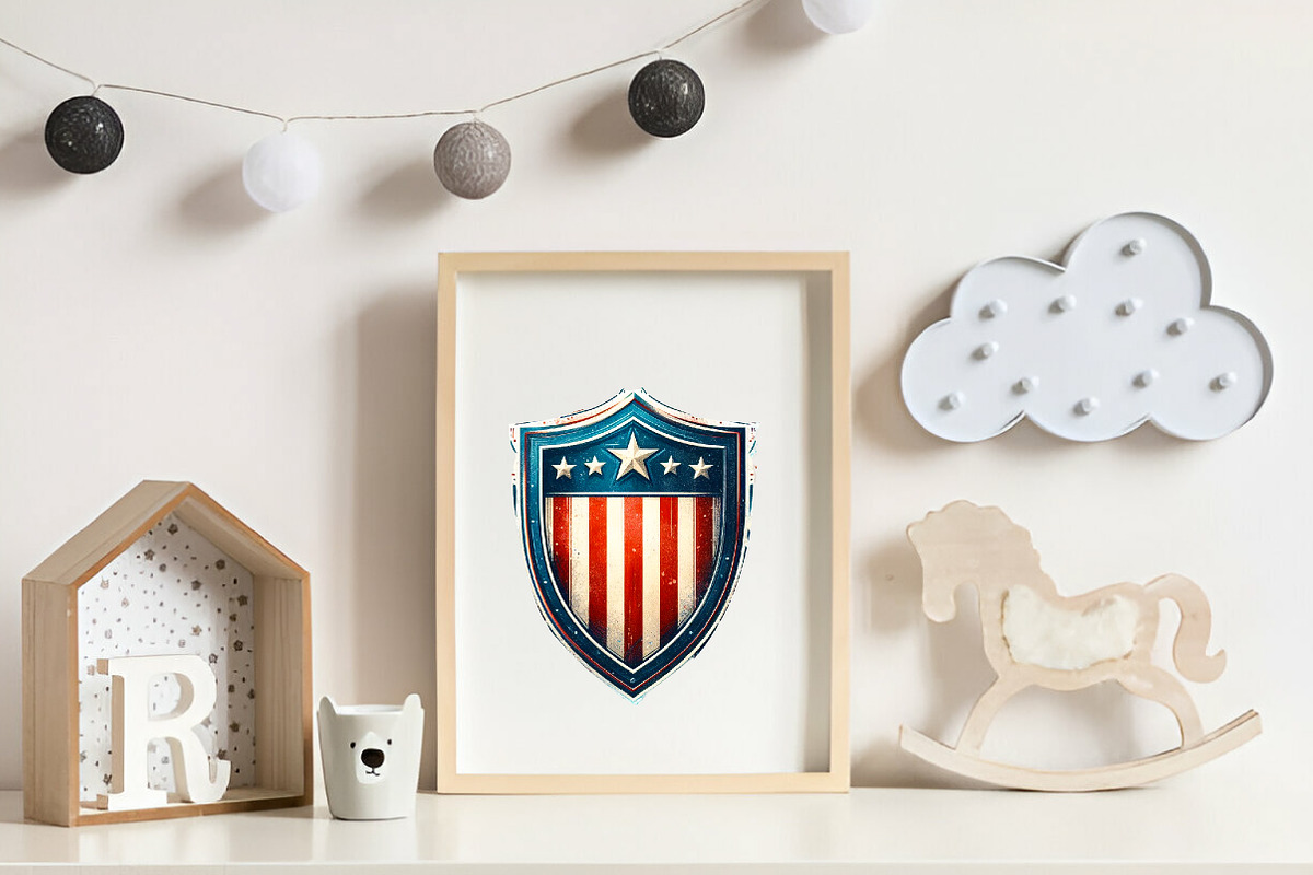 Watercolor Retro 4th of July Clipart, an Illustration by CreationArt (Photo 2 of 9)