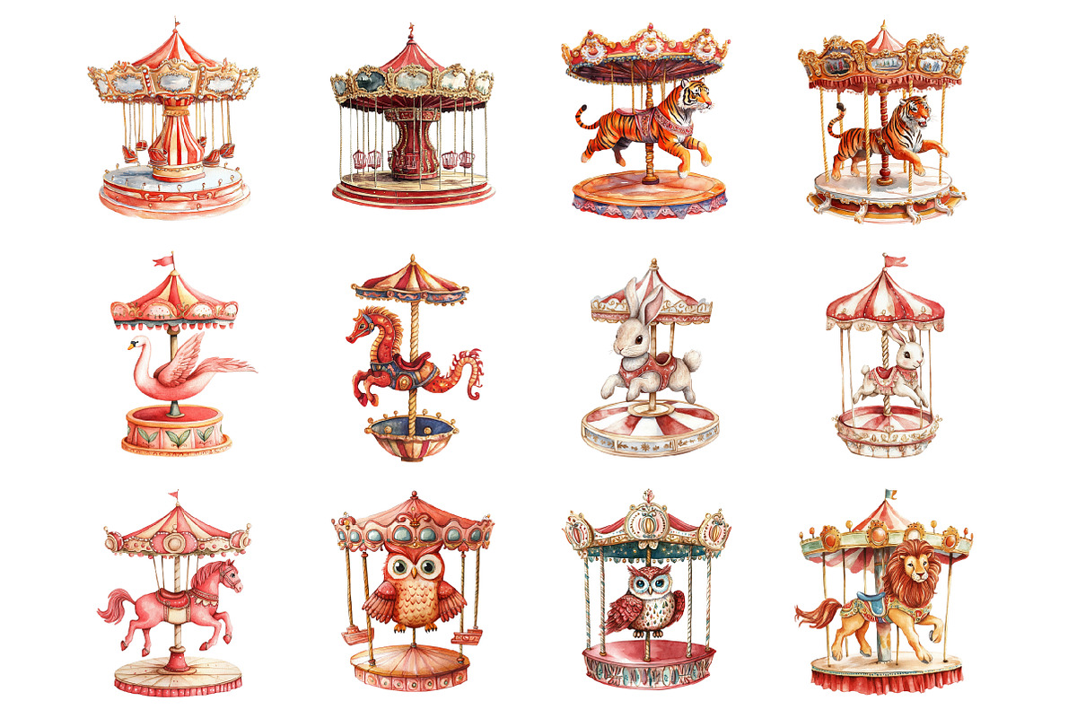 Red Carroussel, an Illustration by Design Market (Photo 2 of 3)