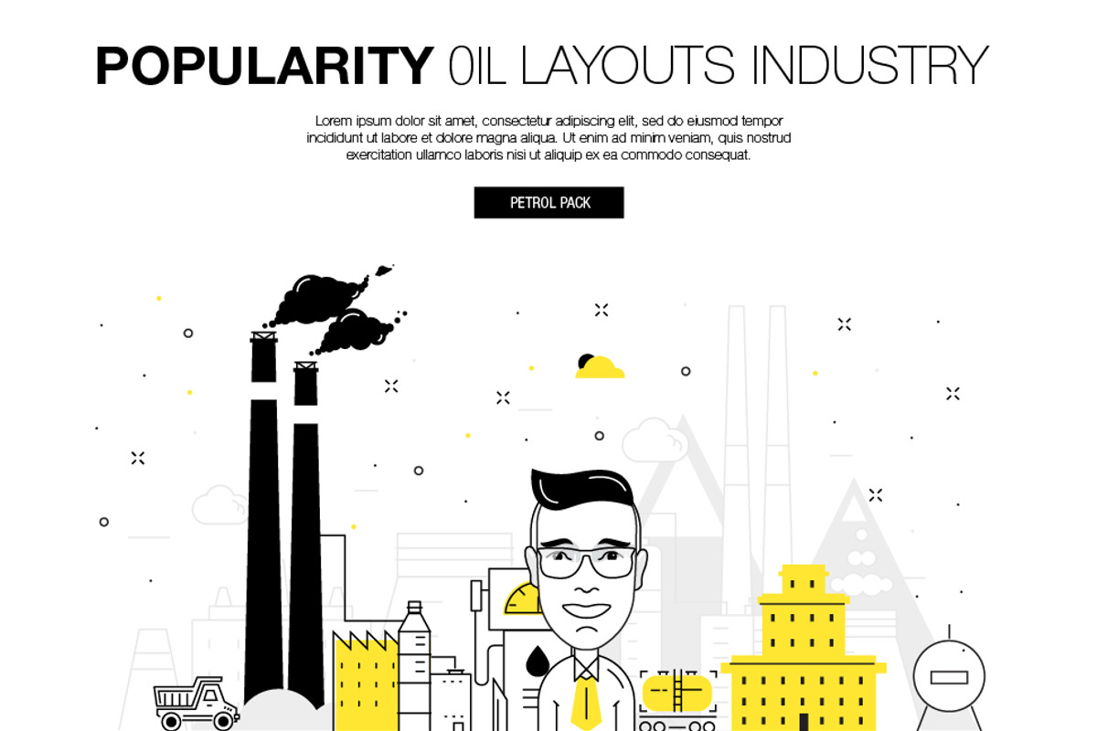 Popularity oil layouts, a Technology Illustration by Vladimir Vihrev (Photo 3 of 10)
