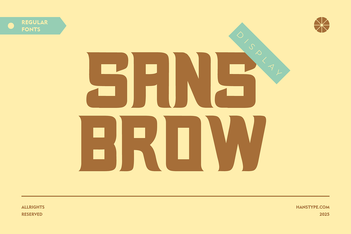 Sansbrow - Retro Display Font, a Font by Hanstype.com (Photo 2 of 10)