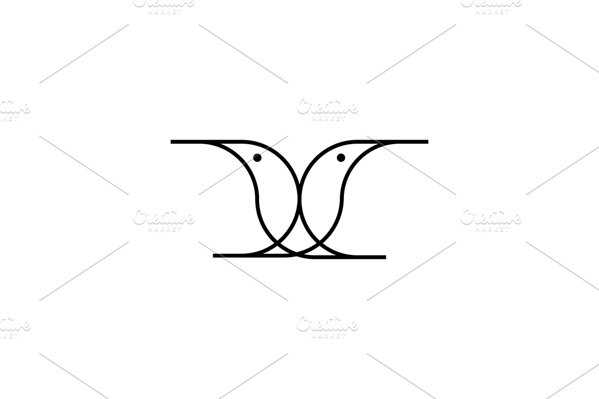 Two Bird Logo, a Branding & Logo Template by onripusindo