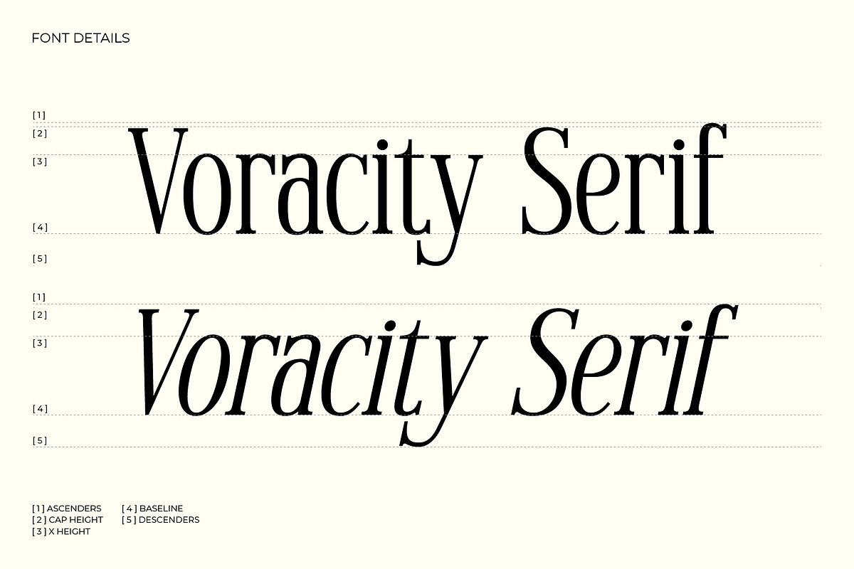Voracity - Serif Display Font, a Serif Font by Brainwaves.Studio (Photo 2 of 9)