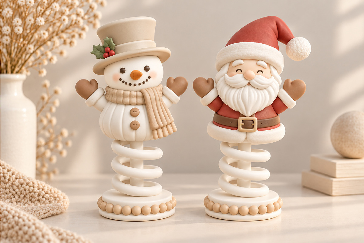 Christmas Santa & Snowman STL, a Scene 3D Model by Layerology (Photo 3 of 4)