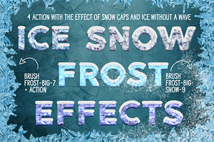 Frost Actions Styles Brushes For Ps