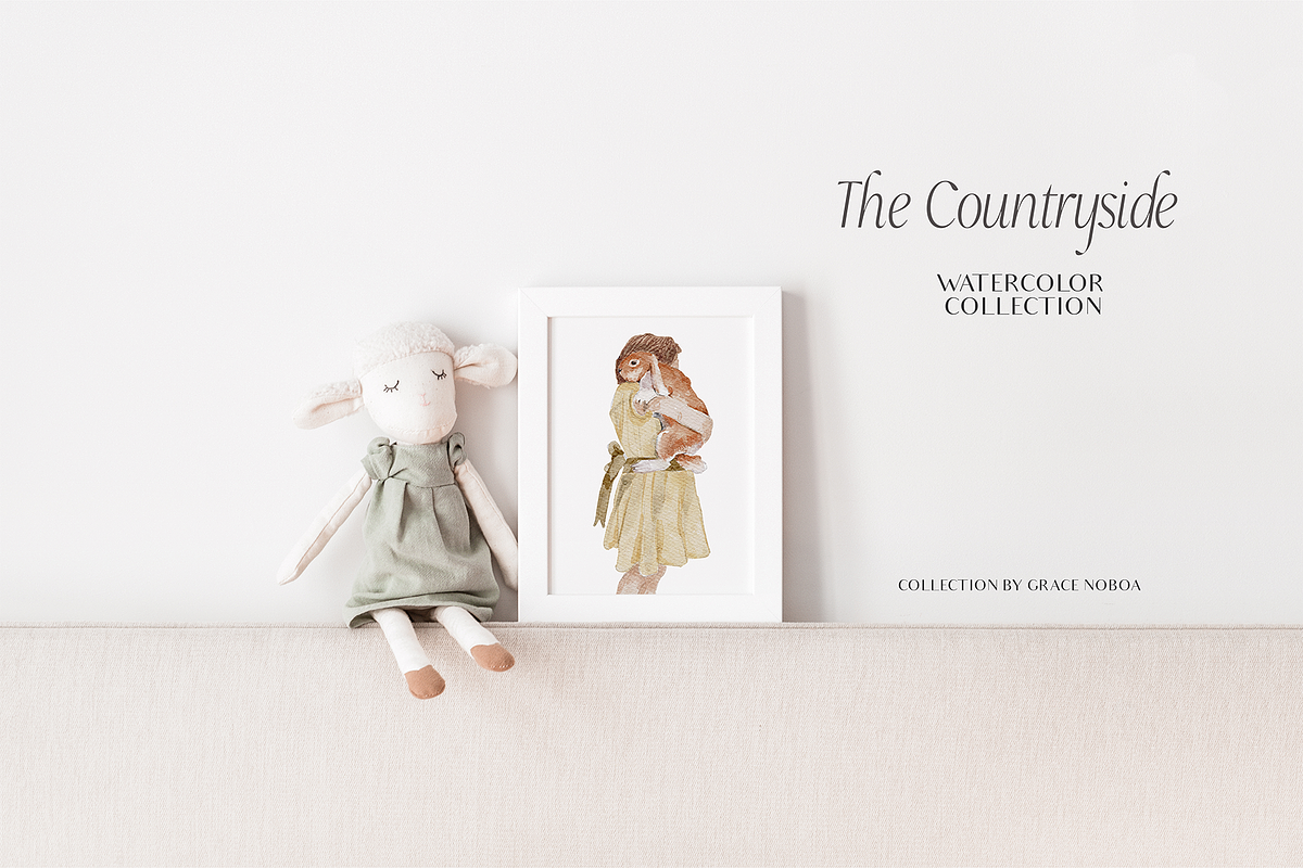 Cottage spring farm kids watercolors, an Animal Illustration by Grace Noboa Illustrations (Photo 28 of 28)