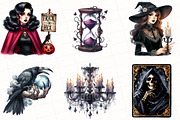 Gothic Halloween Clipart, an Illustration by OK Design (Thumbnail 5 of 5)