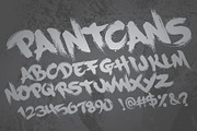 Graffiti Fonts | PaintCans, a Font by Graffiti Fonts® (Thumbnail 1 of 4)