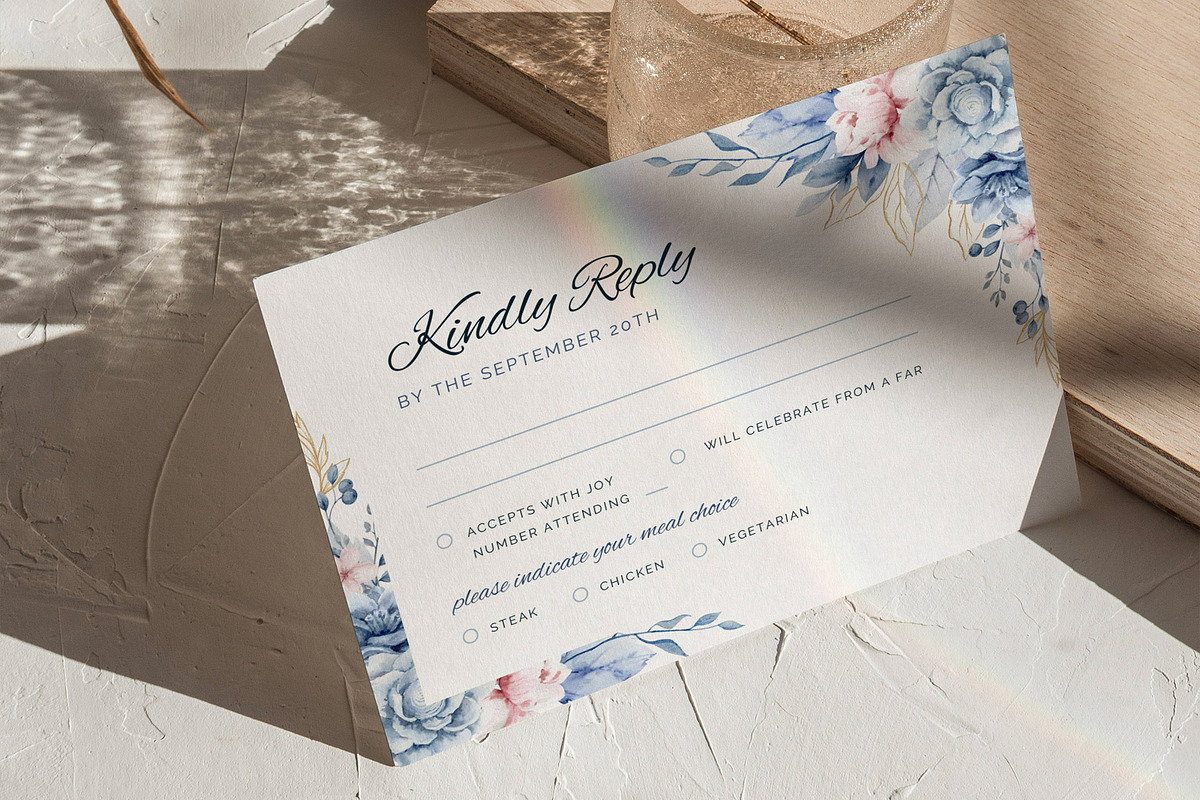 Floral Invitation Canva Template, an Invitation Template by microstd (Photo 3 of 6)