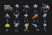 Work Activity 3D Characters, a Person Illustration by Rakata Studio (Thumbnail 2 of 4)