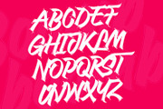 Boomba - Bold Brush Script Font, a Blackletter Font by Ridha-38.lineart (Thumbnail 7 of 15)