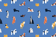 Cute dogs set, patterns, poster, an Animal Illustration by PaperTrident (Thumbnail 4 of 13)