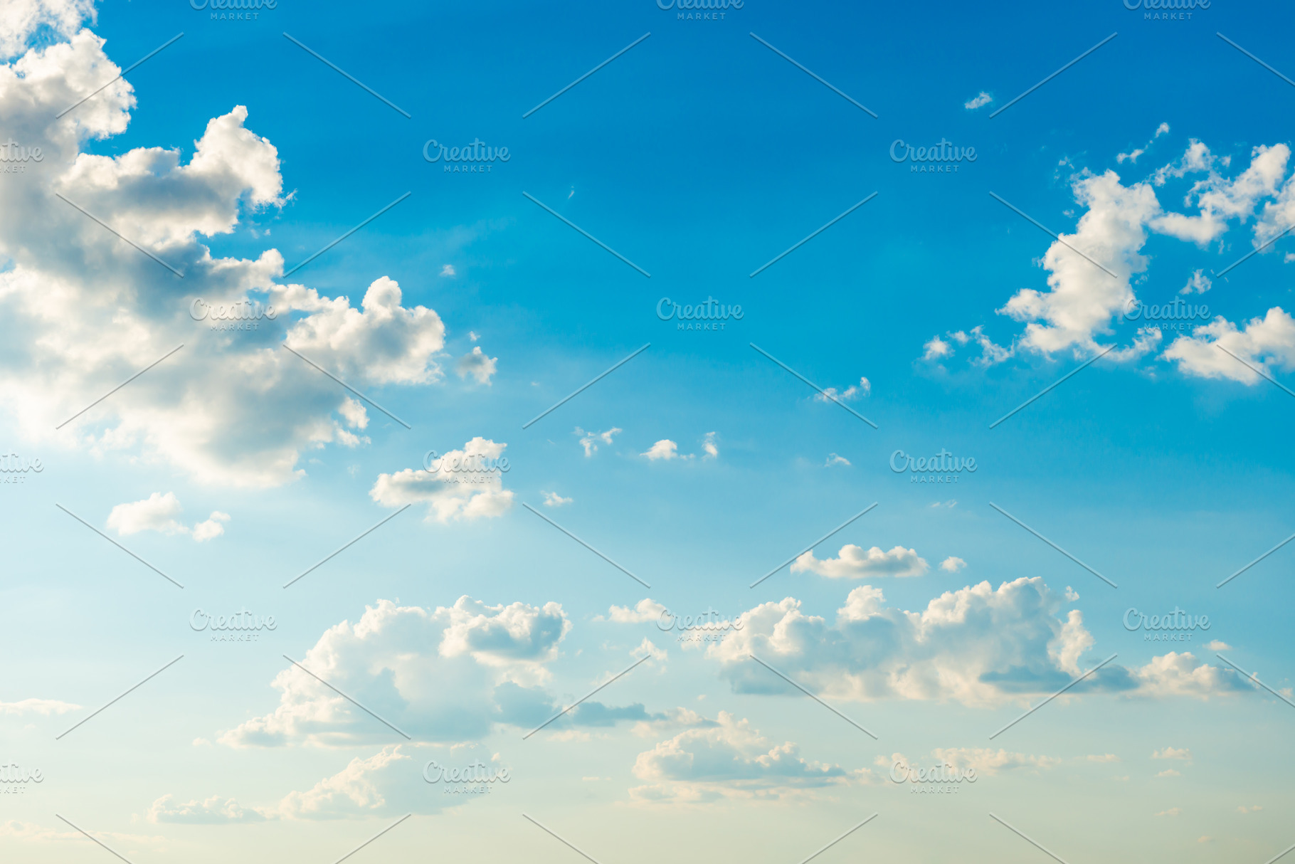 Blue sky and clouds, a Nature Photo by Vapi