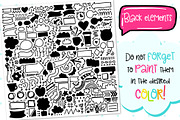 700 Doodles & Patterns - Clipart Set, an Object Graphic by Velliniki (Thumbnail 3 of 5)