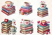 Valentine Books Sublimation Clipart, an Illustration by CreationArt (Thumbnail 3 of 4)
