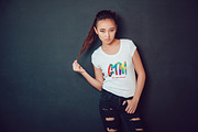 Women's T-shirts Mock-Up Vol 2, a Shirt Mockup by Freeman Studio (Thumbnail 12 of 17)