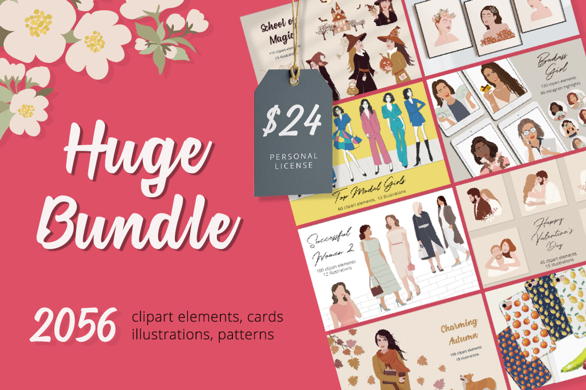 85% off Huge Bundle - Entire Shop, a Person Illustration by Irena Art (Photo 1 of 5)