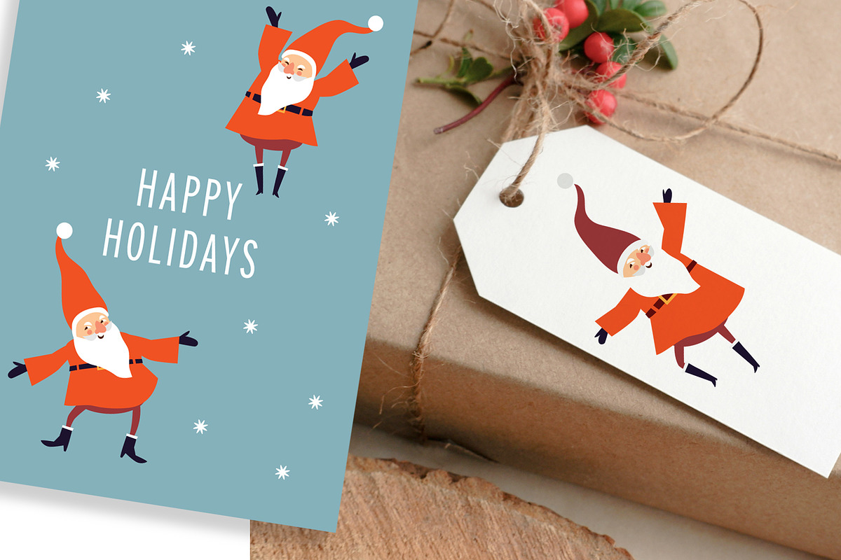 Christmas Gnomes, a Seasonal Illustration by lenlis (Photo 6 of 6)