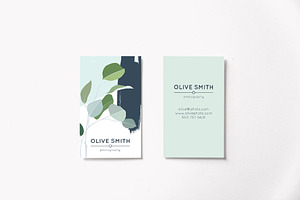 Olive Business Card Template