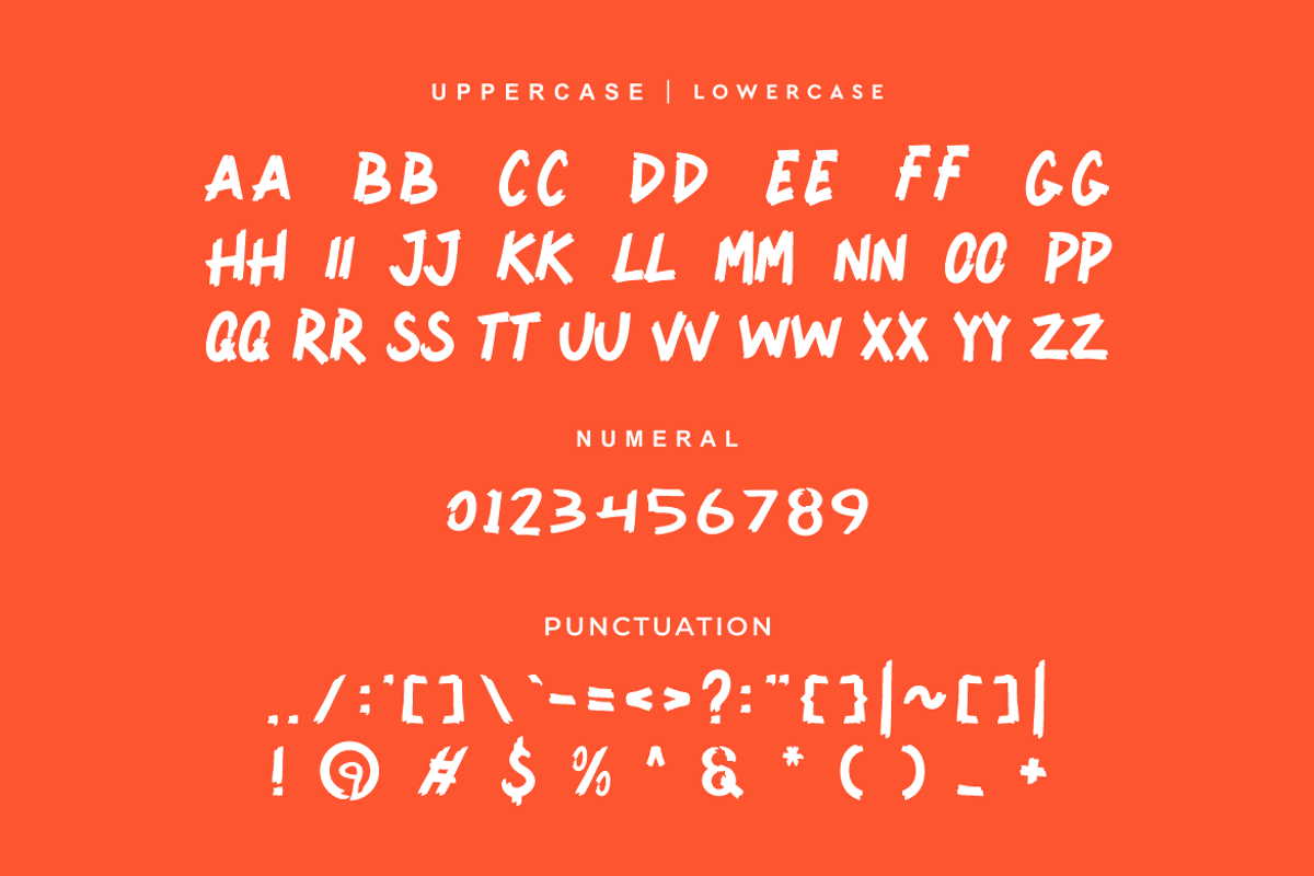 Choltak - Paint Brush Font, a Sans Serif Font by Iqsiart Studio (Photo 6 of 8)