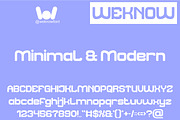 Futuristic Clean font, a Sans Serif Font by weknow (Thumbnail 5 of 8)