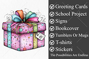 Watercolor Birthday Clipart Bundle, a Seasonal Illustration by Canvas Craft (Thumbnail 3 of 10)