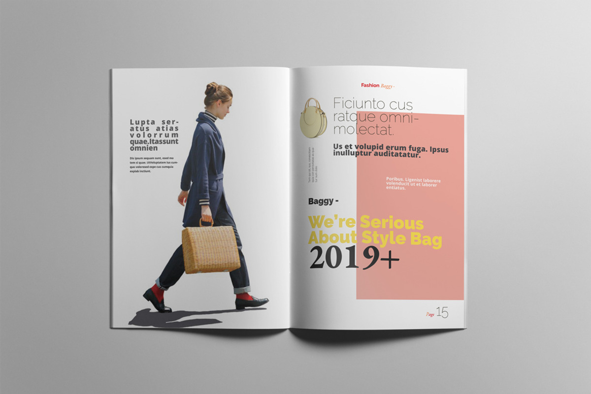 Fashion Magazine Bundle #1, a Magazine Template by Swayang (Photo 19 of 28)