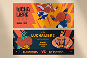 Mexican Lucha libre fight background, a Sport Illustration by Good Studio (Thumbnail 4 of 7)