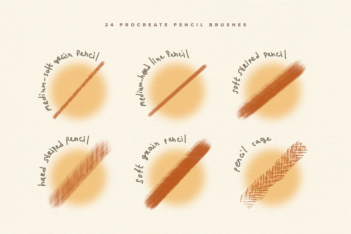 Procreate Pencil Brushes, a Brush Add-On by Creative Veila (Photo 3 of 10)