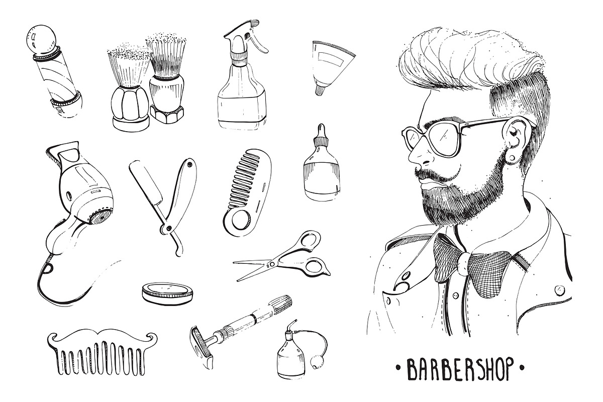Barbershop design production, a Work Illustration by Good Studio (Photo 2 of 7)