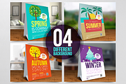 4 Seasons Posters (Mock-Up), a Flyer Template by himoki (Thumbnail 4 of 5)