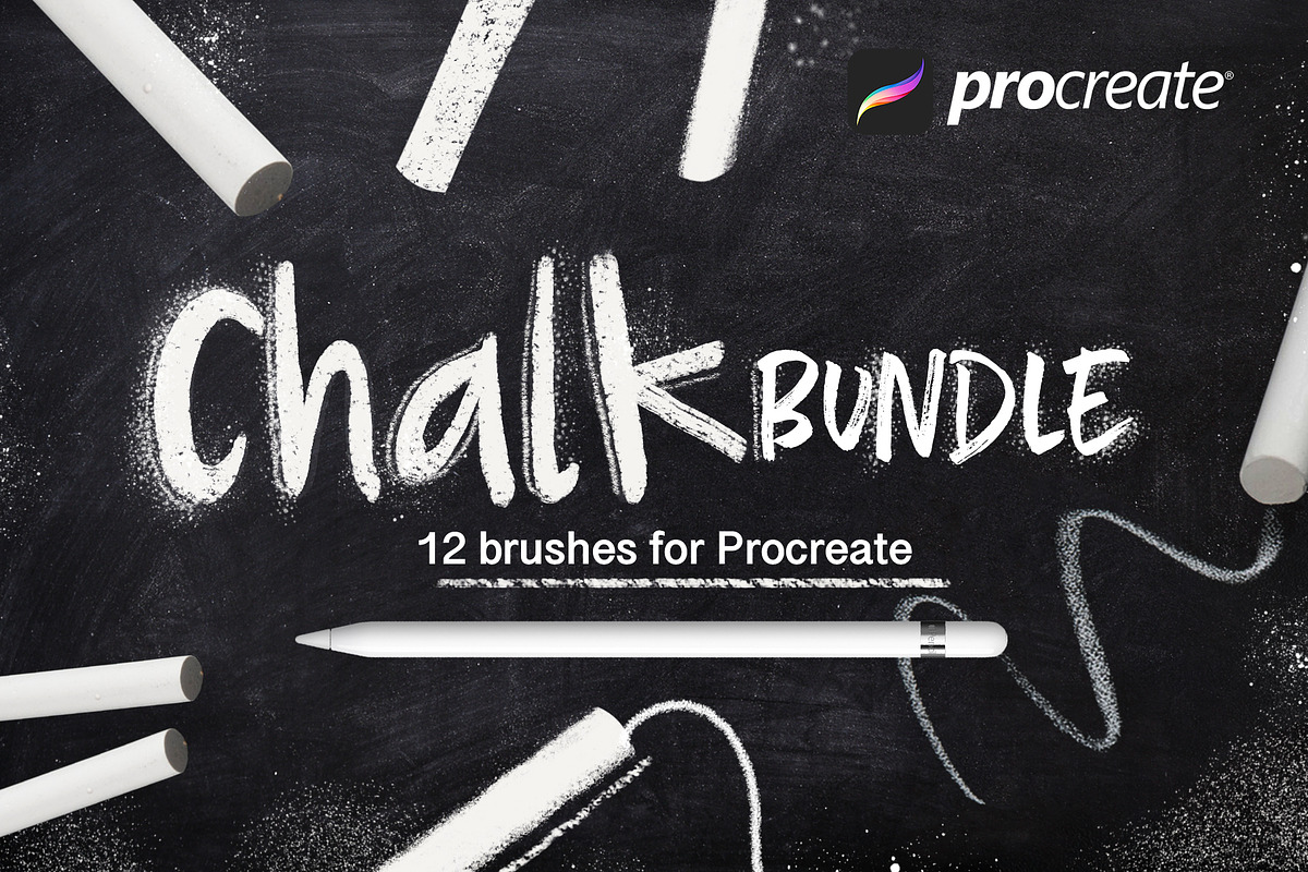 Chalk bundle for Procreate