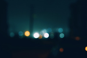 Blurred city lights