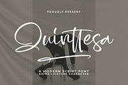 Quinttesa, a Script Font by Integritype Studio (Thumbnail 1 of 15)