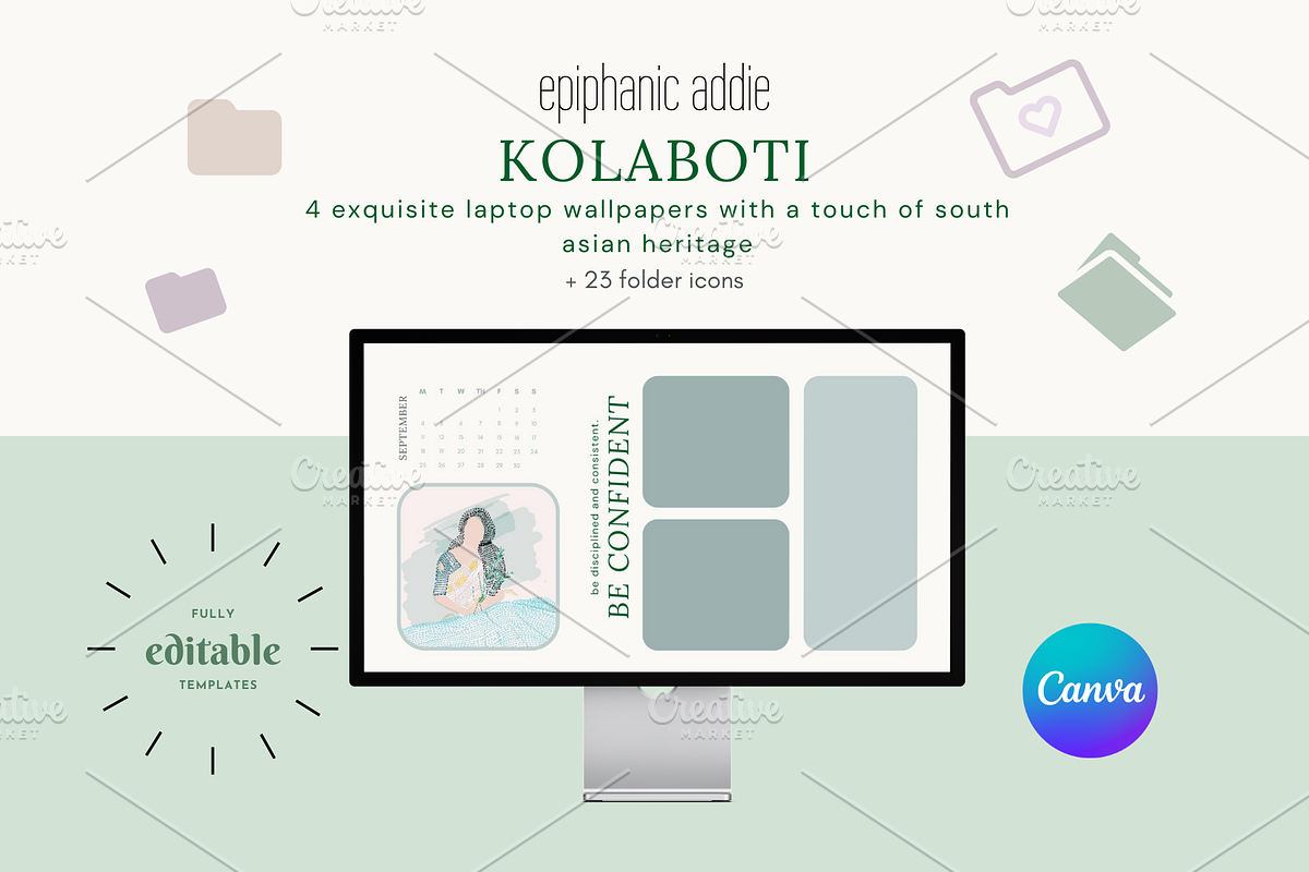 Asia inspired laptop wallpaper+Icons, a Design Template by Epiphanic Addie (Photo 1 of 7)