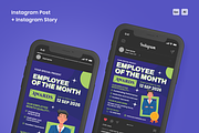 Employee Award Flyer Set, a Flyer Template by SquidPixey (Thumbnail 3 of 6)