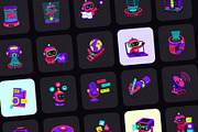 45 Animated Flat AI Icons, a Duotone Icon by Creative Stall (Thumbnail 3 of 4)