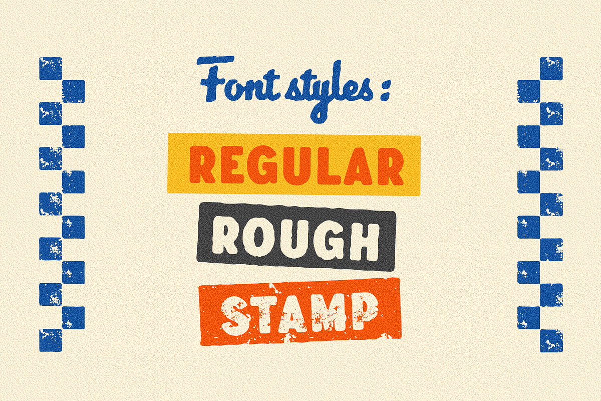 Vilanders - Vintage Stamp Font, a Script Font by Edignwn Type (Photo 9 of 10)