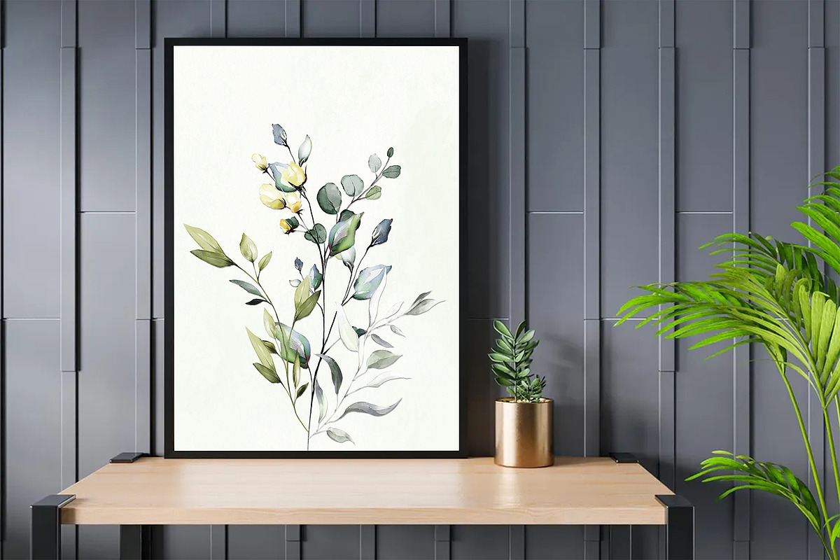 Eucalyptus Wall Decor, a Decorative Illustration by DesignDevisers (Photo 1 of 6)