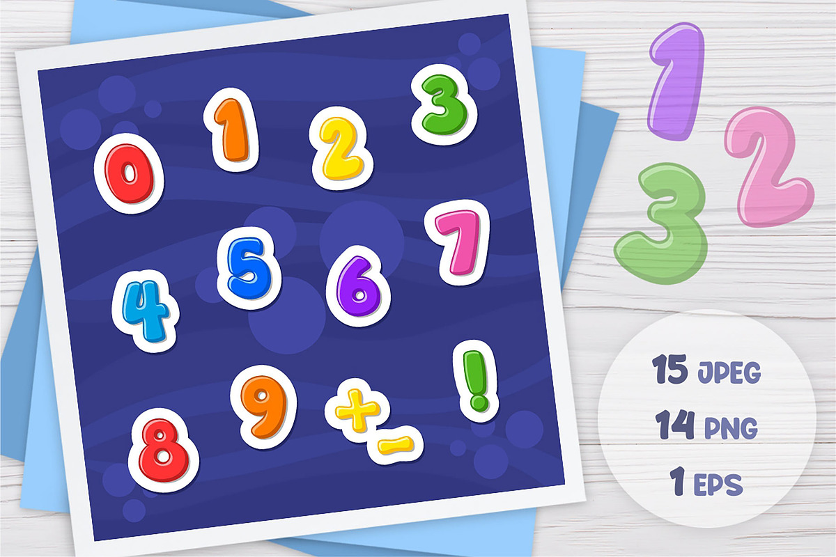 Kids Alphabet and Numbers, an Object Graphic by LartGraphics (Photo 9 of 18)