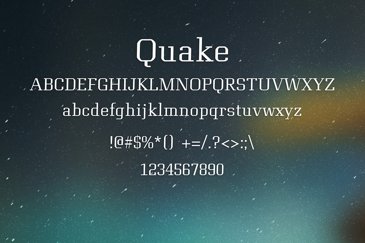 QUAKE font preview 2